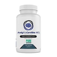 Pure Nootropics - Acetyl L-Carnitine (ALCAR) 500 mg Capsules | 180 Veg Cap Value Pack | Neuroprotective Supplement & Memory Support | in House & Rigorous 3rd Party Testing for Higher Purity & Potency