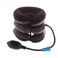 Glumlly Air Relax Ergonomics,Cervical Neck Traction Device Half Velvet Fabric,Air Neck Therapy Can Inflatable, Newest Portable Neck Pain Relief and Physical Therapy Traction,A