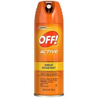 OFF! Active Insect Repellent, Sweat Resistant 6 oz ( Pack of 4)