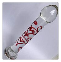 Carinloing Funny Stick Crystal Glass Trainer Beginner for Women and Men Wand (Red)