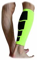 CFR Calf Compression Sleeve - Helps Shin Splints Sport Gym Support Braces Unisex Leg Socks One Pair Green,L UPS Post