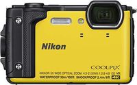 Nikon W300 Waterproof Underwater Digital Camera with TFT LCD, 3in, Yellow (26525) (Renewed)