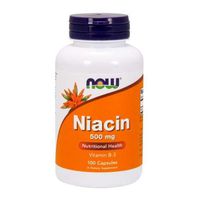 Niacin, 500Mg, 100 Caps by Now Foods (Pack of 4)