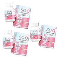 3Box So CoQ Gluta โซโคคิว กลูต้า Gluta & Collagen Peptide (1Box./30 tablets) Helps revitalize and shed dark skin cells to brighten the skin with white skin.white x4 faster than the original formula