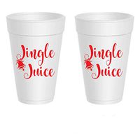 Christmas Styrofoam Cups - Jingle Juice (10 cups)