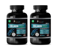Hair Skin and Nails Vitamins for Women - Collagen HYDROLIZED PEPTIDES 3000MG - hydrolyzed Collagen for Hair - 2 Bottles 240 Capsules