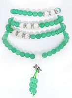The Art of Cure Healing Jewelry & Mala meditation beads (108 beads on a strand) (moss agate)