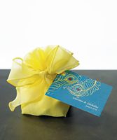 Organza Drawstring Wedding Favor Gift Bags with Decorative Bow W9074 Quantity of 12