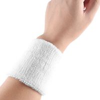 uxcell White Terrycloth Basketball Tennis Badminton Wrist Support