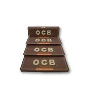 OCB Virgin Unbleached Single Regular Mini Rolling Papers Cigarette Papers Smoking Papers Pack of 4 Booklets from Sudesh Enterprises