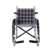 Xiao Jian Wheelchair - Steel Tube Elderly Disabled Manual Wheelchair,Double Flip Surface, Lightweight Folding Portable Travel Wheelchair