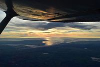 Photography Poster - Cessna, Pilot, Aircraft, Sun, 24"x16.5", Gloss Finish