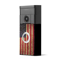 MightySkins Skin Compatible with Ring Video Doorbell - Vintage Flag | Protective, Durable, and Unique Vinyl Decal wrap Cover | Easy to Apply, Remove, and Change Styles | Made in The USA