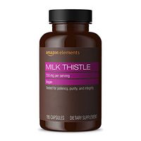 Amazon Elements Milk Thistle, Vegan, 150mg, 195 Capsules, more than a 6 month supply           (Packaging may vary)