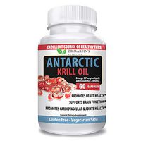 Premium Antarctic Krill Oil Capsules | Omega 3 with Phospholipids, Astaxanthin 1000mg | Fish Oil Supplements | Supports Memory & Brain Health & Cardiovascular Health | Heavy Metal Tested