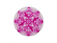 EMF Transformation Emblem Stickers - Medium Buttons (1 inch) (Pink on White)