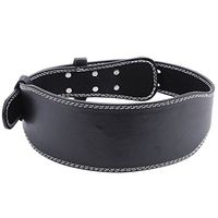 Nachvorn PU Weightlifting Belts for Men and Women, Adjustable with Buckle, Back Support for Lifting, Black L