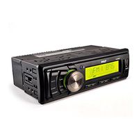 Pyle Marine Stereo Headunit Receiver - 12v Single DIN Style Digital Boat In dash Radio System with MP3, USB, SD, AUX, RCA, AM FM Radio - Includes Remote Control, Power Wiring Harness - PLMR86B (Black)