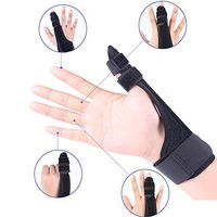 FINGER SPLINT Finger Fracture Fixed Brace Corrector Adjustable Comfort Breathable Guard, Index Middle Ring Little Trigger Finger Protection - Left and Right Hand Universal,M
