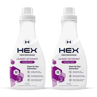 HEX Performance Laundry Detergent, Lavender Fields, 32 Load (Pack of 2) - Designed for Activewear, Eco-Friendly