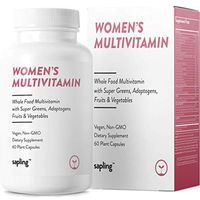 Multivitamin for Women Daily Supplement - with Whole Food Vitamins, Plant-Based, Organic Fruits and Vegetables. Vitamin A, B Complex, C, D3, E, K2 Black Pepper. Vegan and Non-GMO - 60 Capsules.