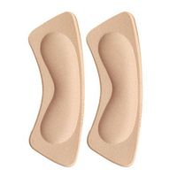 4 Pair Heel Cushions Padded Heel Grips Care Heel Snugs Heel Liners Apricot(E)
