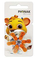 PowerOne Phonak Pediatric Size 13 (Orange Sticker) 60 Batteries