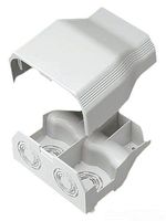 Panduit T70EEIW Power Rated Raceway Entrance End Fitting, Off White