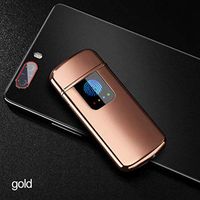 Studyset USB Electronic Lighter Electric Dual Flameless Lighter Torch Rechargeable Windproof Cigarette Lighter