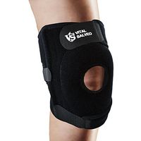 Vital Salveo- Germanium 7.5" Adjustable Open Patella Knee Brace/Support for Joint Pain, Arthritis, Injury Recovery with Side Stabilizers(Pressure PAD)