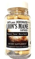 Canopy Oaks Farm – Lion’s Mane Mushroom Capsules, 100% Dehydrated Fruiting Bodies, Natural Supplement for Memory, Focus, and Nerve Health, Vegan, Gluten-Free, Made in USA, 60 Count