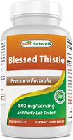 Best Naturals Blessed Thistle Breastfeeding Lactation Capsules - 800mg/Serving - 250 Count