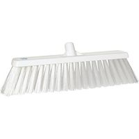 Vikan 29205 Heavy Duty Block Sweep Floor Broom Head, PET Bristle Polypropylene, 20-1/2", White
