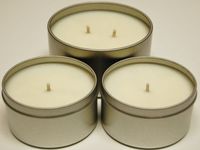 Soy Candle Tins Scented 2 - 8oz & 1 - 16oz - Peppermint & Eucalyptus