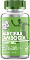 Garcinia Cambogia – Pure Garcinia Cambogia with HCA – Supports Weight Loss, Carb Blocker and Curbs Appetite with Boost in Energy Level – 60 Capsules