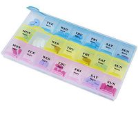 MEDca Weekly Pill Organizer, Three-Times-a-Day, 1 Pill Organizer