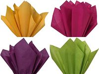 12 Assorted 4 Colors Christmas Holiday Colors Gift Grade Tissue Paper Sheets - 15" x 20" - Choose Color Set (Noble Gold,Cranberry,Oasis Green,Plum)