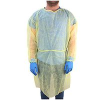 Muranba Disposable Protective Isolation Clothing Anti-Spitting and Anti-Oil Stain Nursi