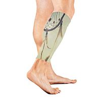 Stretch Sport Calf Sleeve Dream Catcher Protective Guard for Men Women - Best Footless Compression Socks for Shin Splints, Running,Basketball Football (1 Pair)