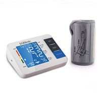 TruMedic Voice Enabled Upper Arm Blood Pressure Monitor - Portable Smart Digital Screen Display Gives Automatic Hypertension and Heart Rate Pulse Results - Home Use Health Tracker Device (BP-2000)