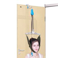 WAOBE Over Door Cervical Traction Device Set Unit for Neck Shoulder Brace Head Pain Relief Home Corrective Neck Stretching Chair Hanging Neck