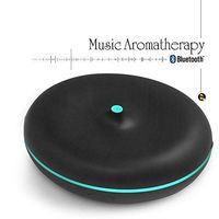 Bluetooth Speaker&Essential Oil Diffuser 400ml, Night Light with Mini Humidifier 4 in 1-Rich Bass with Speakers,V4.0 Wireless,Black-for Home, Kids Room, Bedroom, Shower by Aromacare