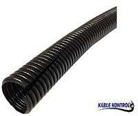 1/2" Kable Kontrol Flexible Polyethylene Split Wire Loom Tubing, Black (250Ft Long, 1/2" Diameter)