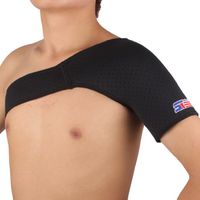 ShuoXin SX643 Sports Single Shoulder Brace Support Strap Wrap Belt Band Pad - Black