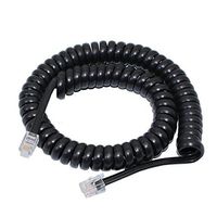 Telephone Handset Cord, Telephone Spiral Cable 10FT,Black