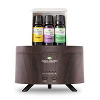 Plant Therapy Lemon, Lavender, Peppermint Aromafuse Set, Wood Grain