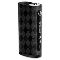 MightySkins Skin Compatible with Vape Forward Vapor Flask Lite 75W TC mod Skins Sticker Vape Black Argyle