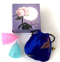 Luna Cup Menstrual Cups 2 Large Period Cups with 1 Silky Storage Bag(2 Large Cups)