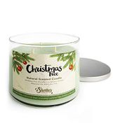 Christmas Tree All Natural 3 Wick Candle - Made with Responsibly Sourced Soy and Essential Fragrance Oils - Phthalate & Paraffin Free, Vegan, Non-Toxic