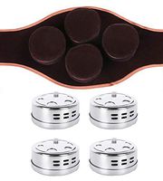 Moxa Cone Burner Box Set - Acupuncture Moxa Box Moxibustion Burner Holder Box with 4 Boxes and Carry On Belt for Back Pain, Muscle Stiffness, Tendonitis, Arthritis/NO Moxa Cone (A)